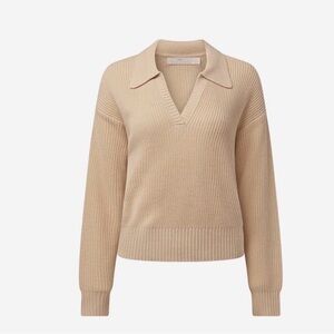 Rachel Parcell Tan V-Neck Sweater